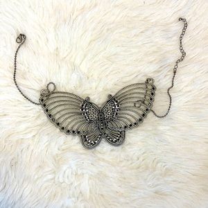 Metal Butterfly Necklace